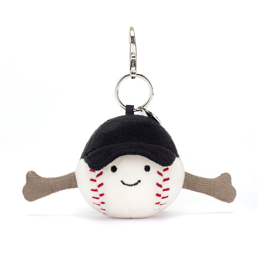Amuseables Baseball Bag Charm by Jellycat