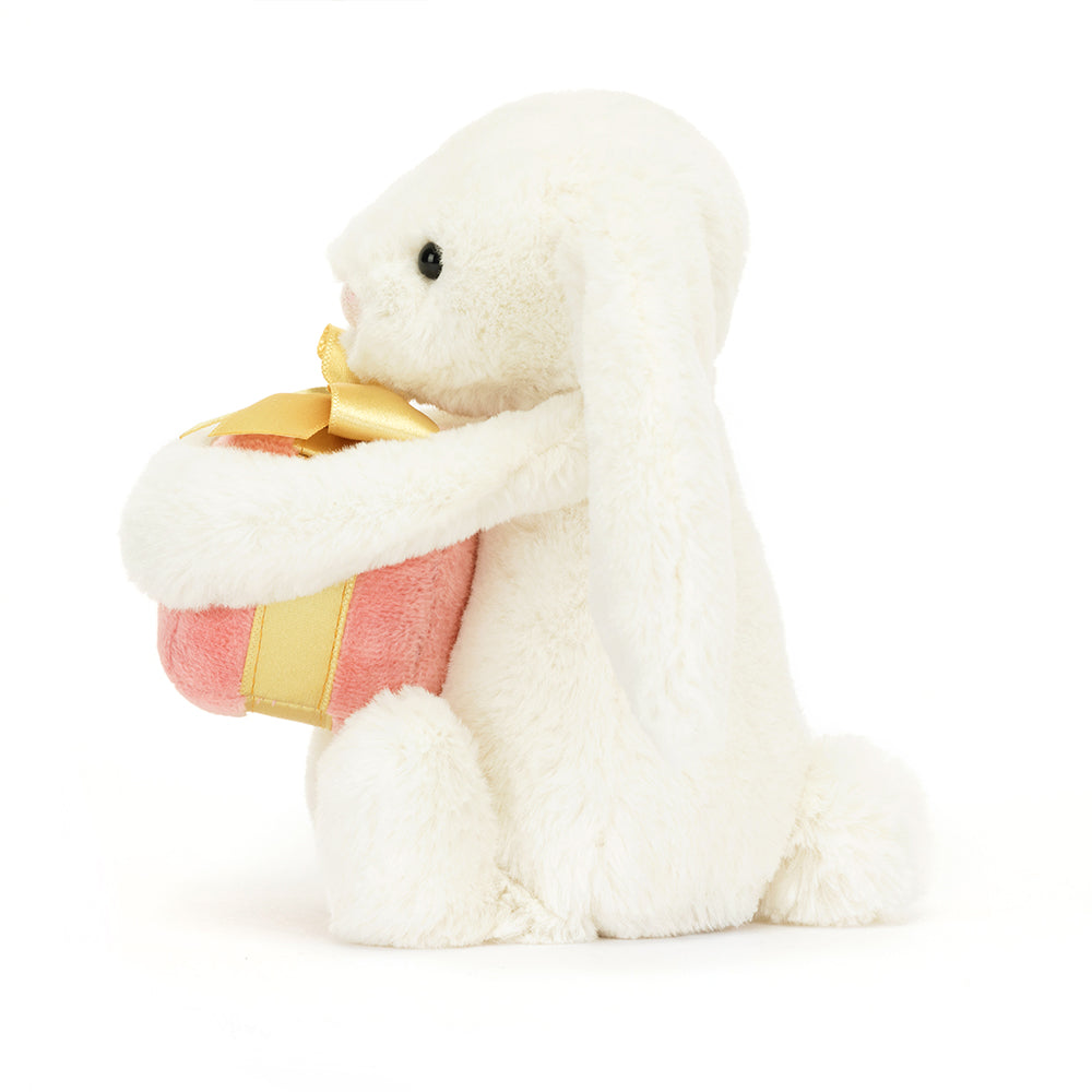 Little Bashful Bunny with Present by Jellycat