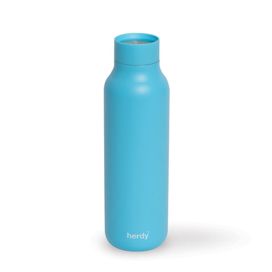 Hello Travel Flask Blue