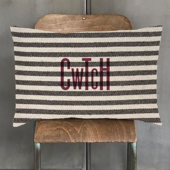 Wide Stripe Cwtch Cushion