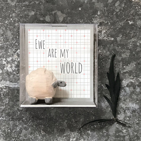 Boxed Sheep Figure