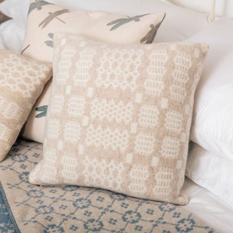 Sand Lambswool Cushion