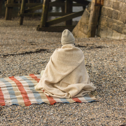 Hazel Fishbone Welsh Blanket by Tweedmill