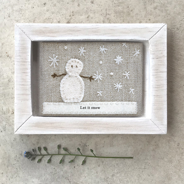 Let it Snow Embroidered Picture