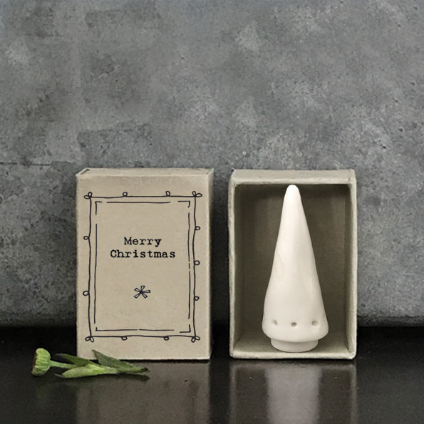 Porcelain Matchbox Christmas Tree