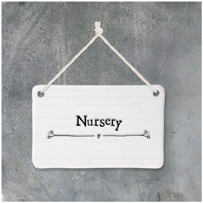 Porcelain Nursery Sign