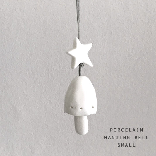 Small Porcelain Hanging Bell Tree Decoration