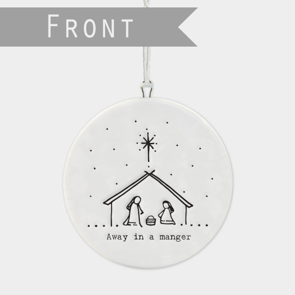 Nativity Porcelain Tree Decoration