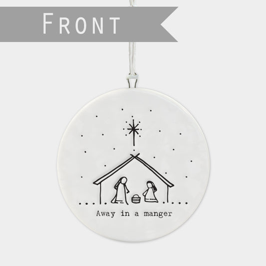 Nativity Porcelain Tree Decoration