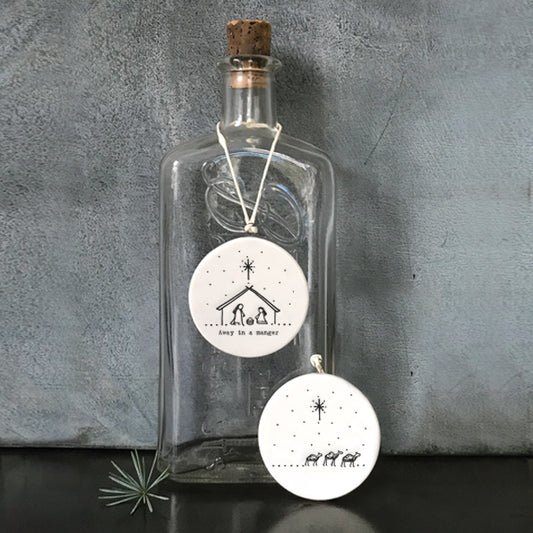 Nativity Porcelain Tree Decoration