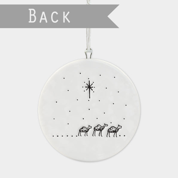 Nativity Porcelain Tree Decoration