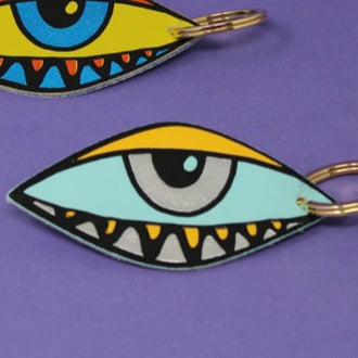 Turquoise Eye Keyring