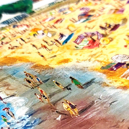 'Busy Barry Island' Welsh Art Print