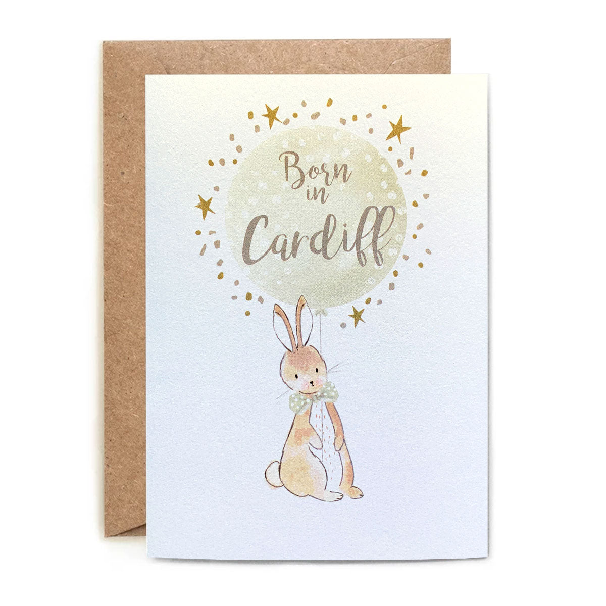 Born in Cardiff New Baby Card