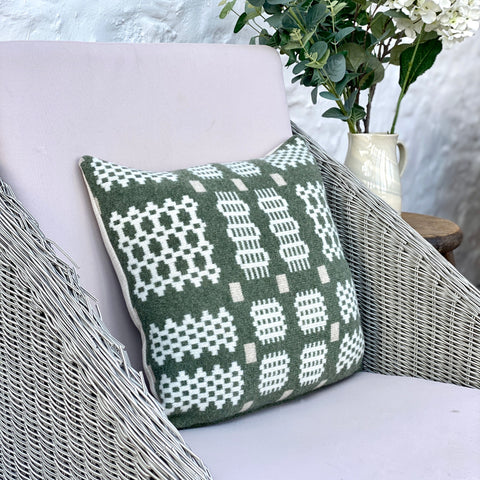 Moss Lambswool Cushion