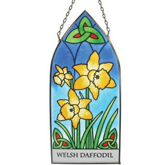 Daffodil Stained Glass Hanging