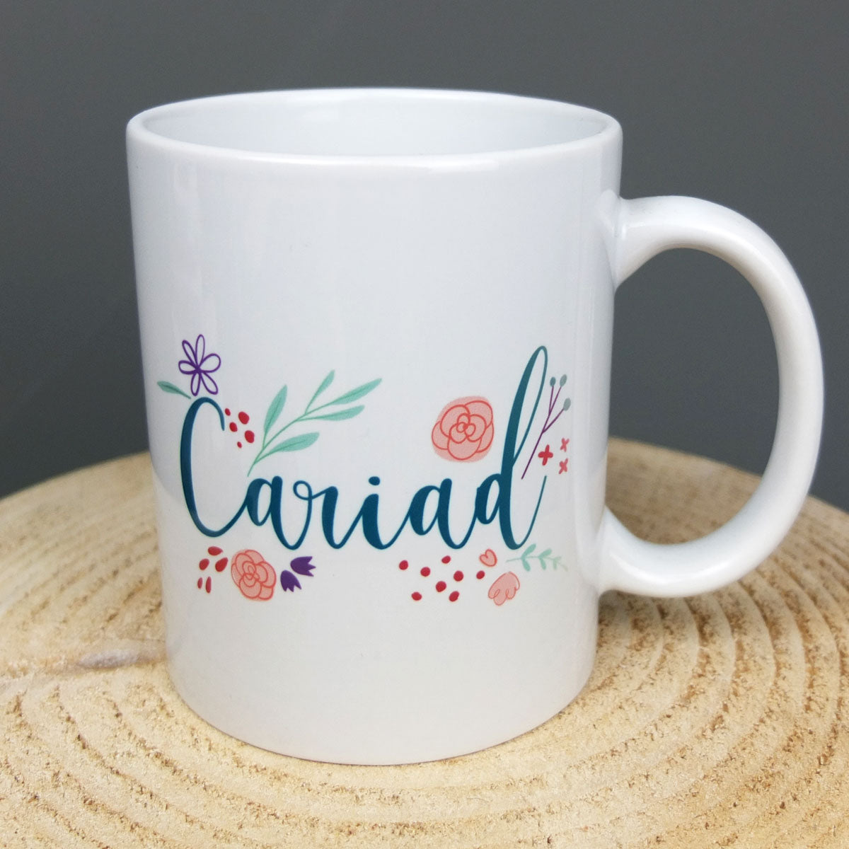 Floral Cariad Mug