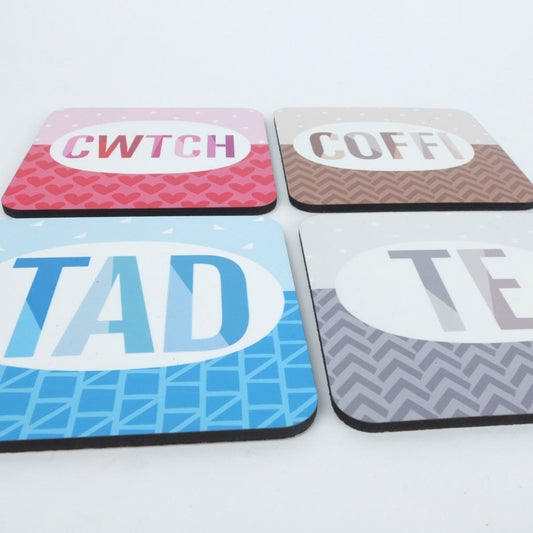 Welsh Tad Coaster in Blue