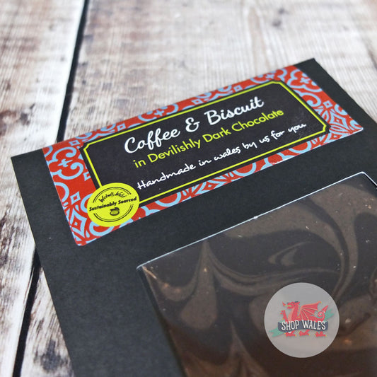 Coffee and Biscuit Dark Chocolate Bar