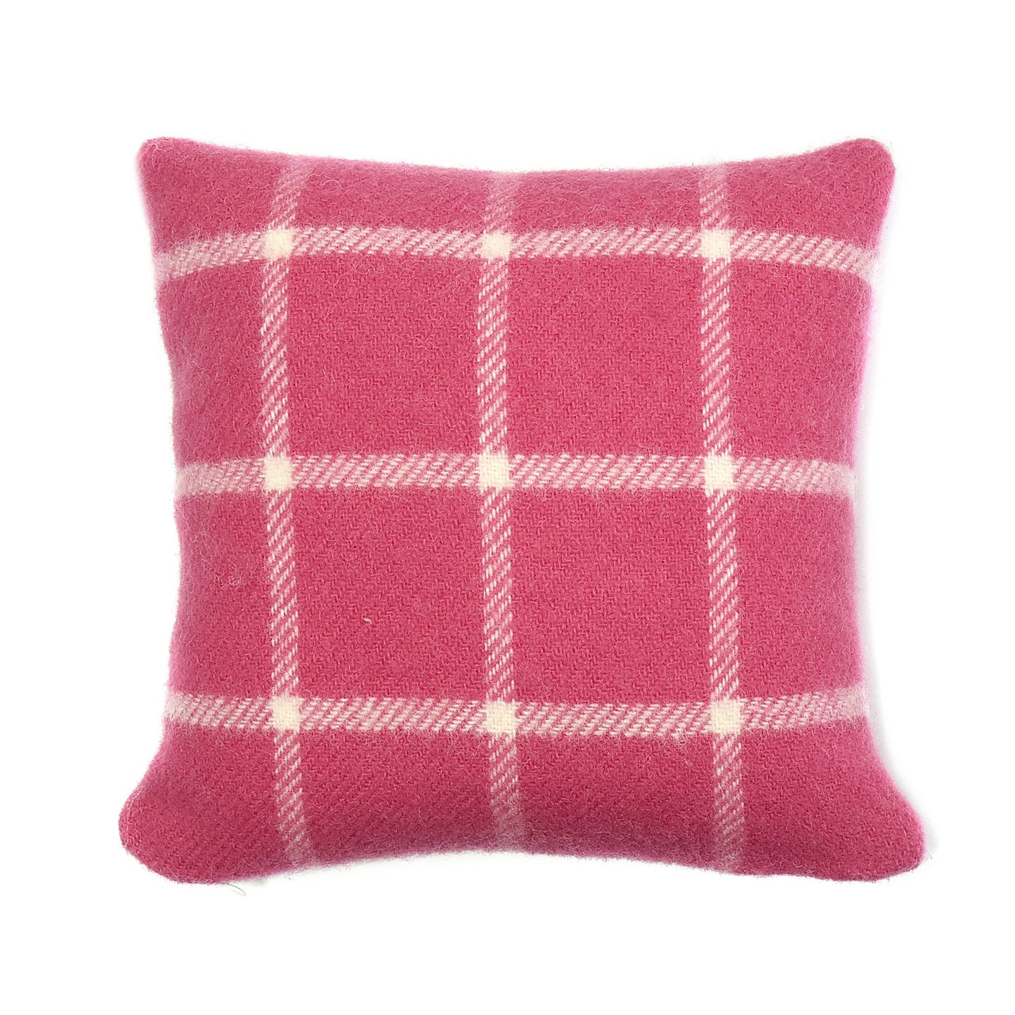 Pink Chequered Check 30x30 Cushion by Tweedmill