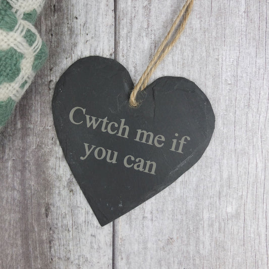 Cwtch Me If You Can Medium Slate Heart
