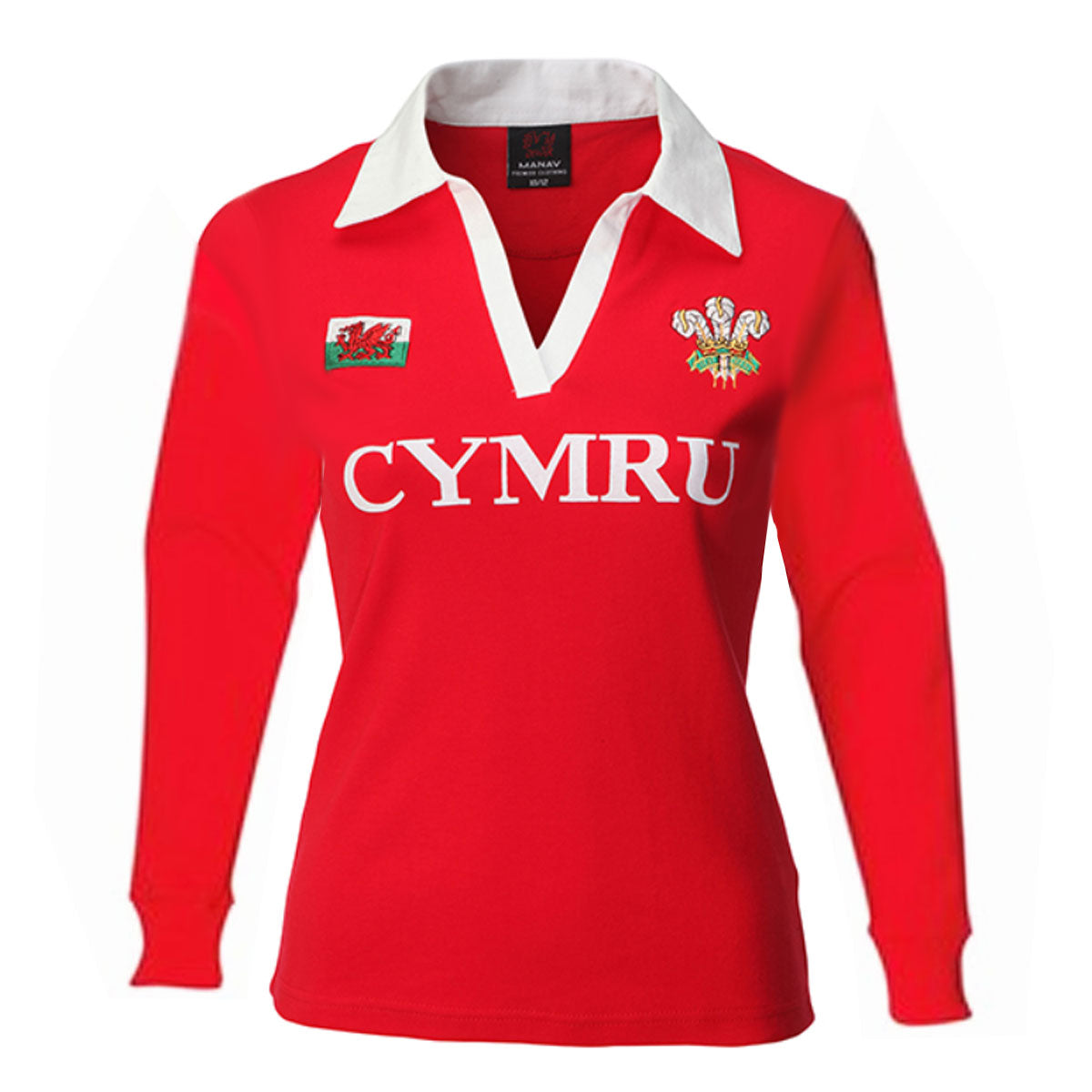 Ladies Cymru Long Sleeve Rugby Shirt