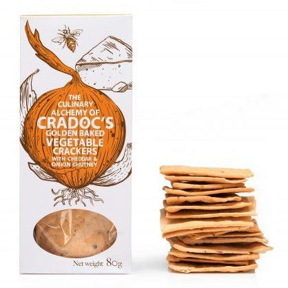 Cheddar and Onion Crackers by Cradocs