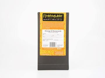 Orange and Honeycomb Milk Chocolate Bar by Wickedly Welsh