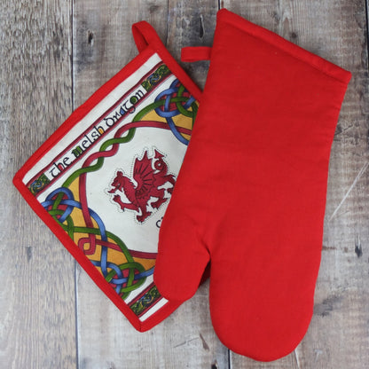 Welsh Weave Oven Glove Set