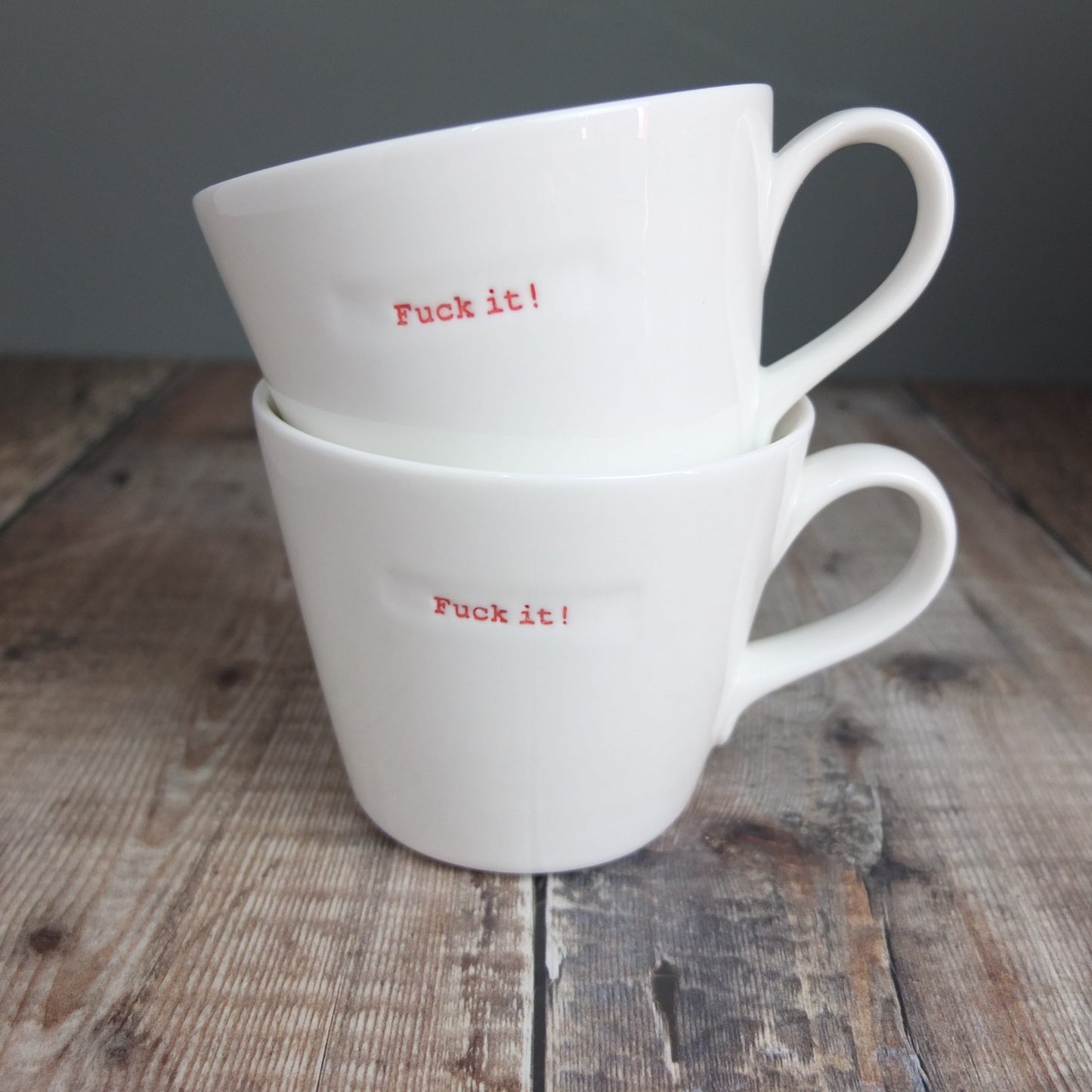 Fuck it! mug by Keith Brymer Jones