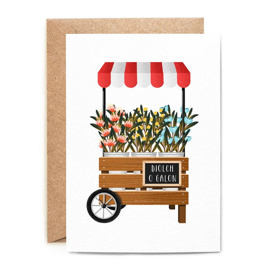 Diolch O Galon Card