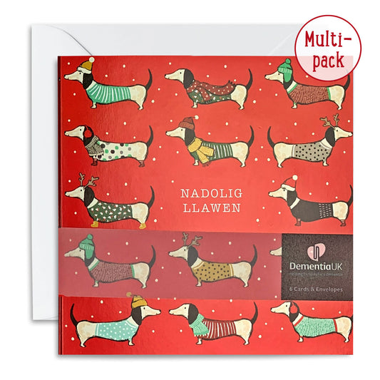 Sausage Dog 6 Pack of Charity Cards