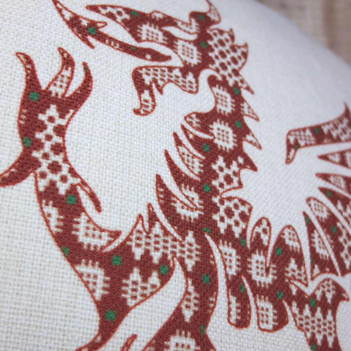 Welsh Tapestry Dragon Cushion