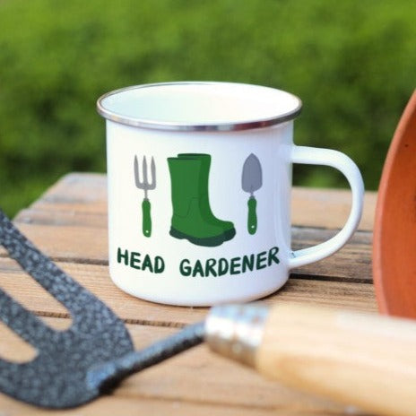 Head Gardener Enamel Mug