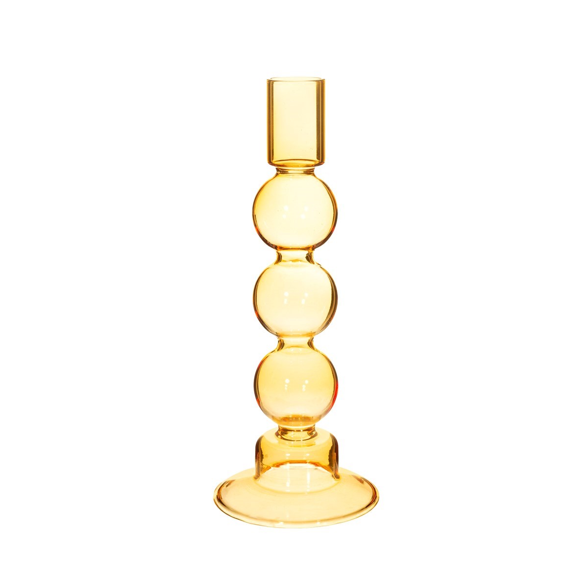 Yellow Bubble Candle holder