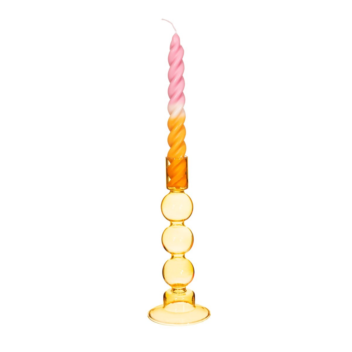Yellow Bubble Candle holder