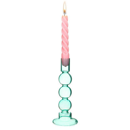 Turquoise Bubble Candle Holder
