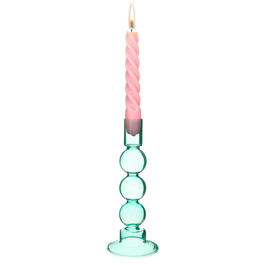 Turquoise Bubble Candle Holder