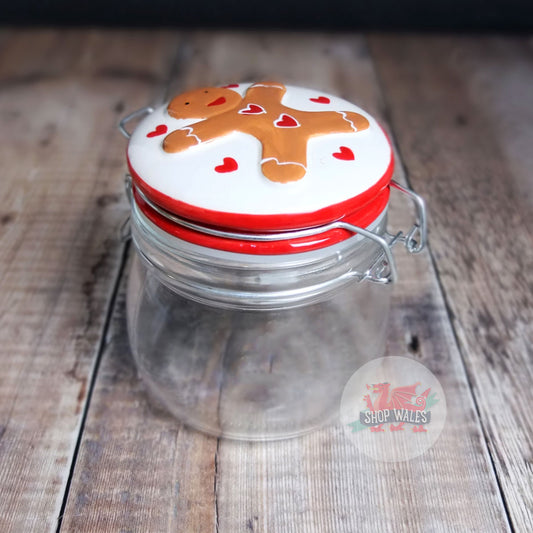 Gingerbread Glass Jar