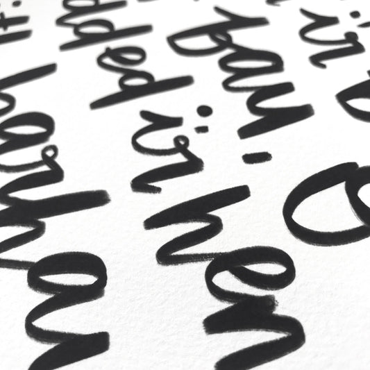 Anthem Lyrics Welsh Art Print 12 x 16