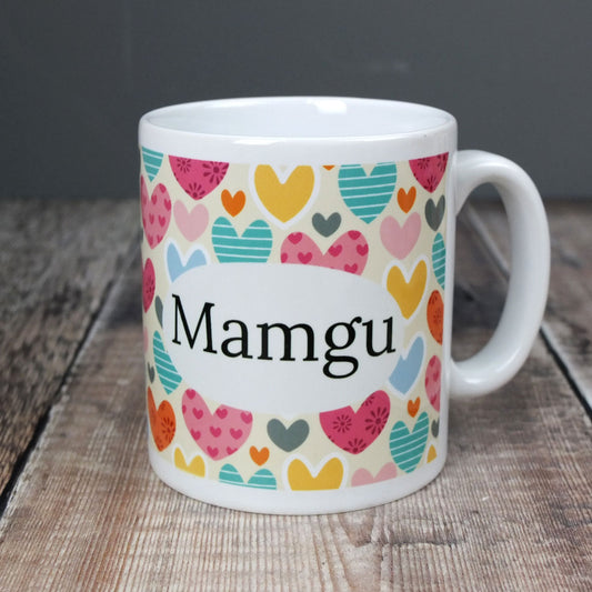 Mamgu Hearts Mug