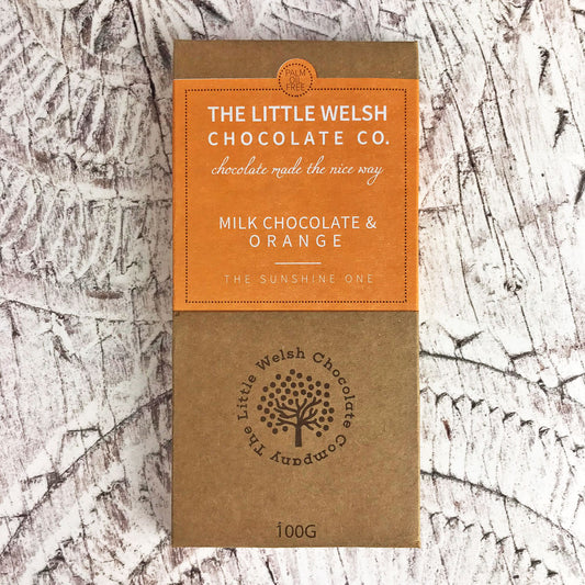 Milk Chocolate and Orange Bar by The Little Welsh Chocolate Company
