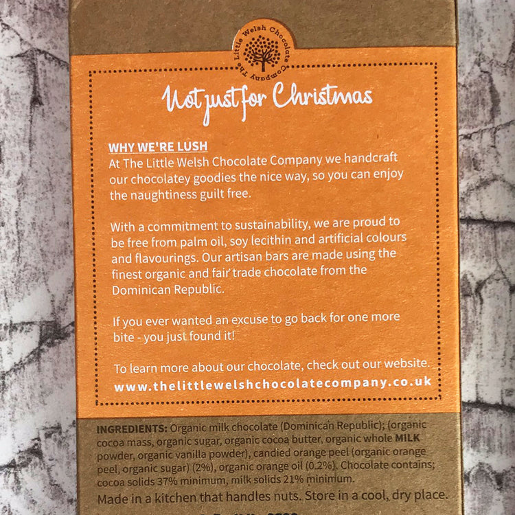Milk Chocolate and Orange Bar by The Little Welsh Chocolate Company Little Welsh Company