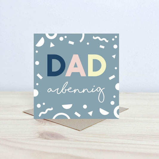 Grey Dad Arbennig Card