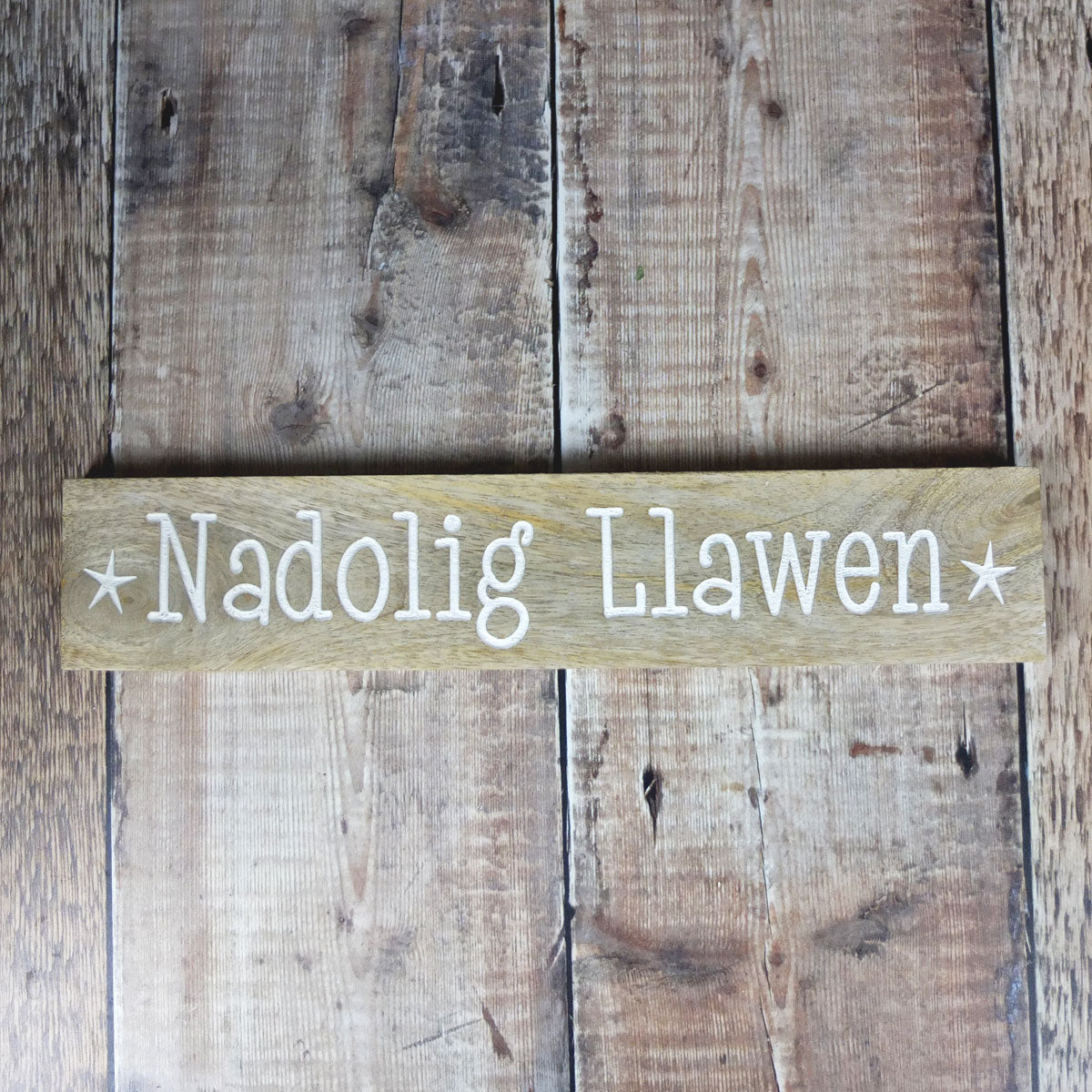 Nadolig Llawen Wooden Sign