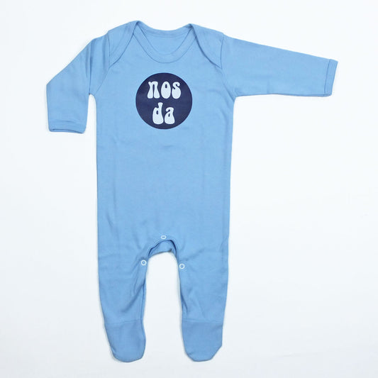 Nos Da Baby Sleepsuit Blue