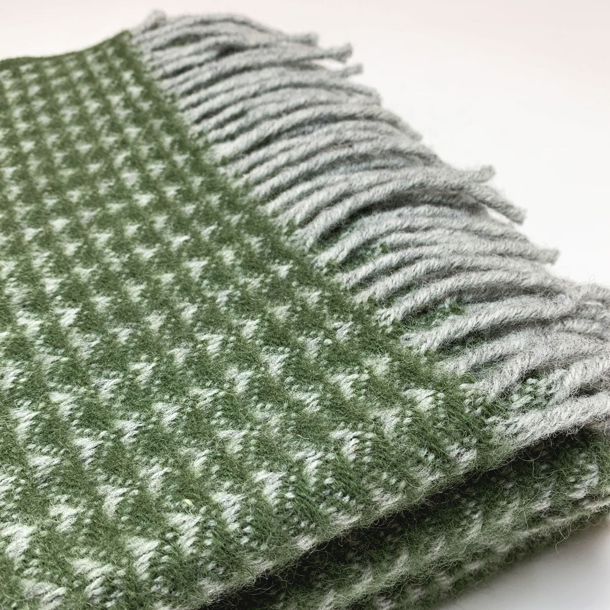 Olive Treetop Welsh Blanket by Tweedmill