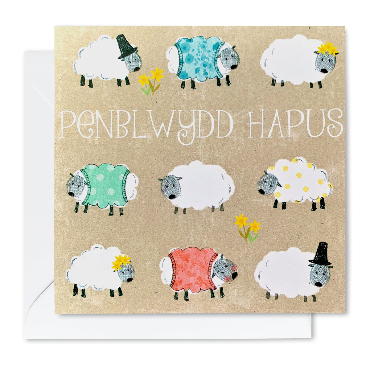 Penblwydd Hapus Sheep Card