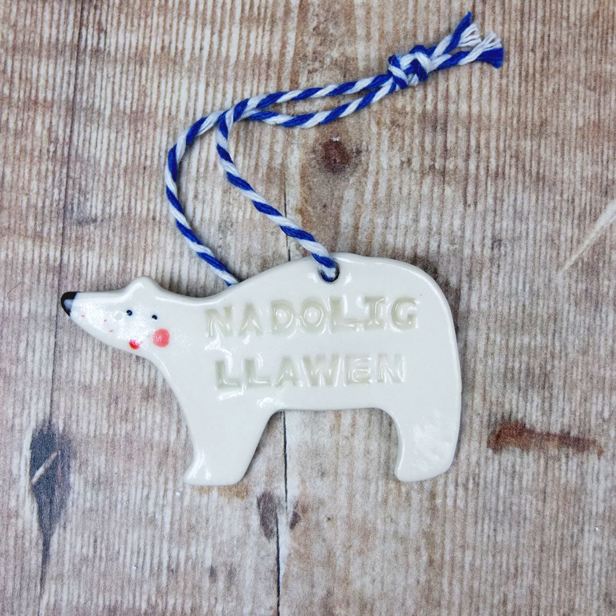Small Christmas Polar Bear Decoration