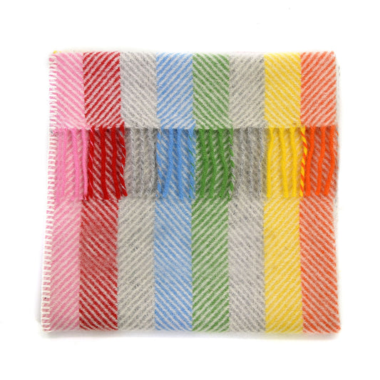 Rainbow Welsh Pram Blanket by Tweedmill